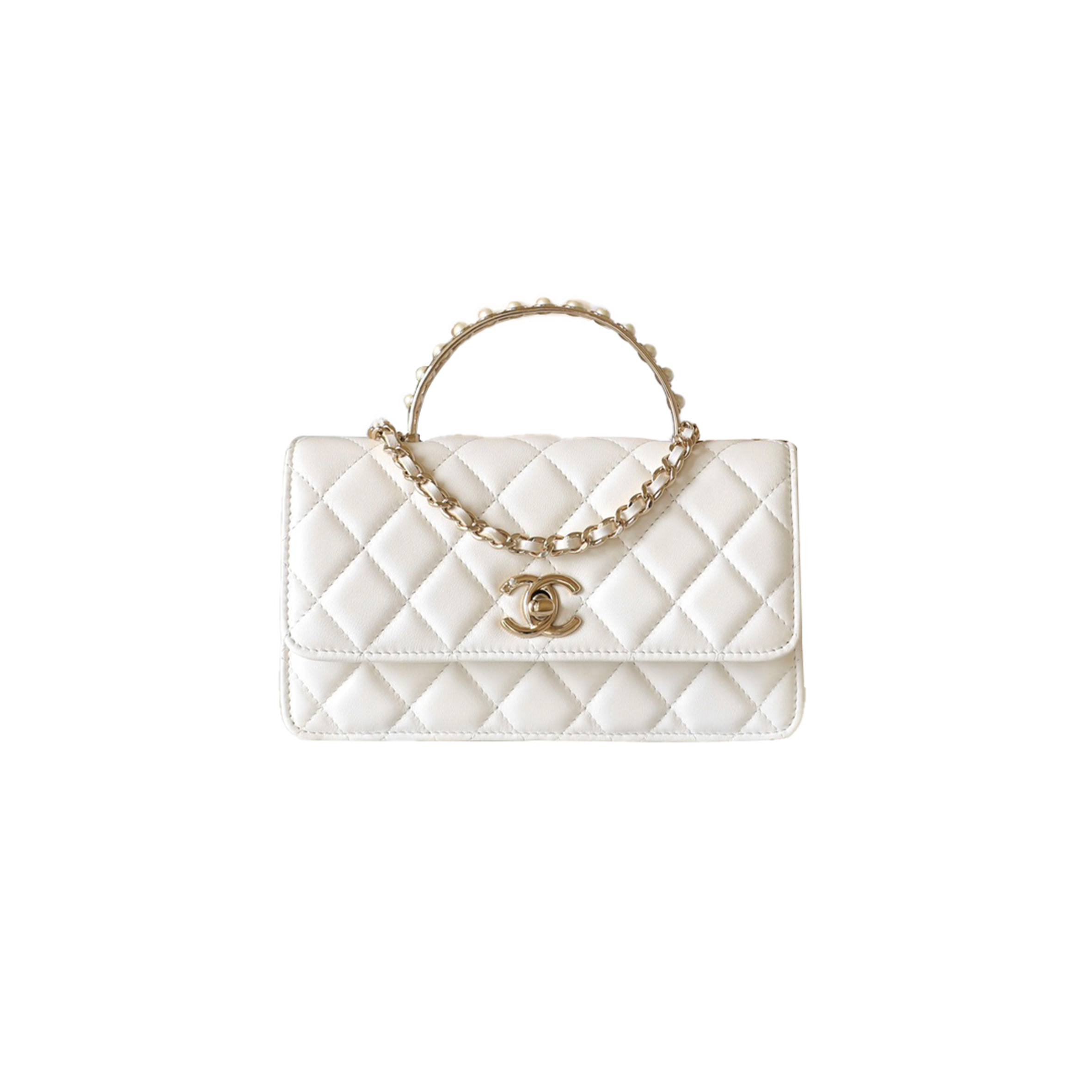 Ch*el master pearl accordion handbag (18.5*11*5cm)